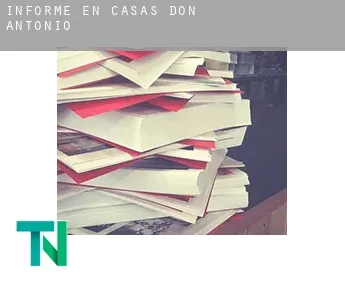 Informe en  Casas de Don Antonio